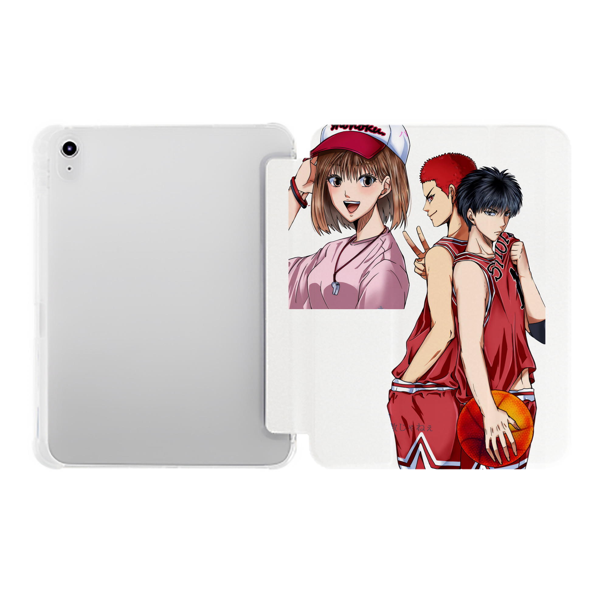（画像用） SLAM DUNK／スラムダンク IPad ケース ペン収納付き 三つ折りスタンド PUレザー×シリコン 対応機種9.5/10.5/10.9インチ
